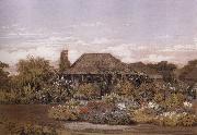 Edward La Trobe Bateman The homestead,Cape Schanck painting